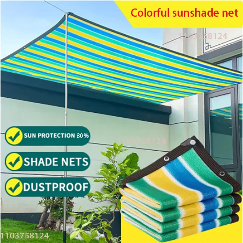 Colored Anti-UV Sunshade Net Succulent Plant Sunshade Net Outdoor Swimming Pool Cover Sunshade Net with Shading Rate of 80%