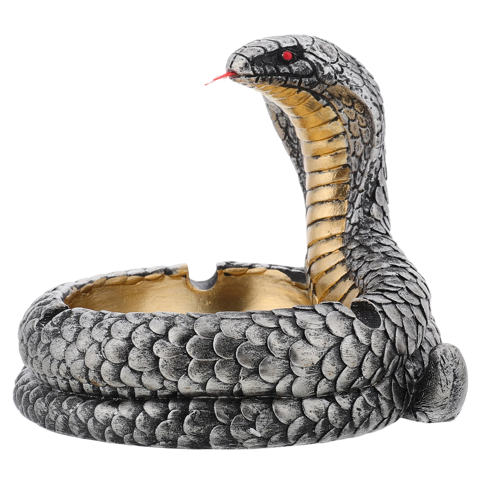 

1pcs Cobra Ashtray Outdoor Ash Trays Outdoors Decor Scary Outside Novelty Outdoor Novelty Resin Outdoors Vintage Gift