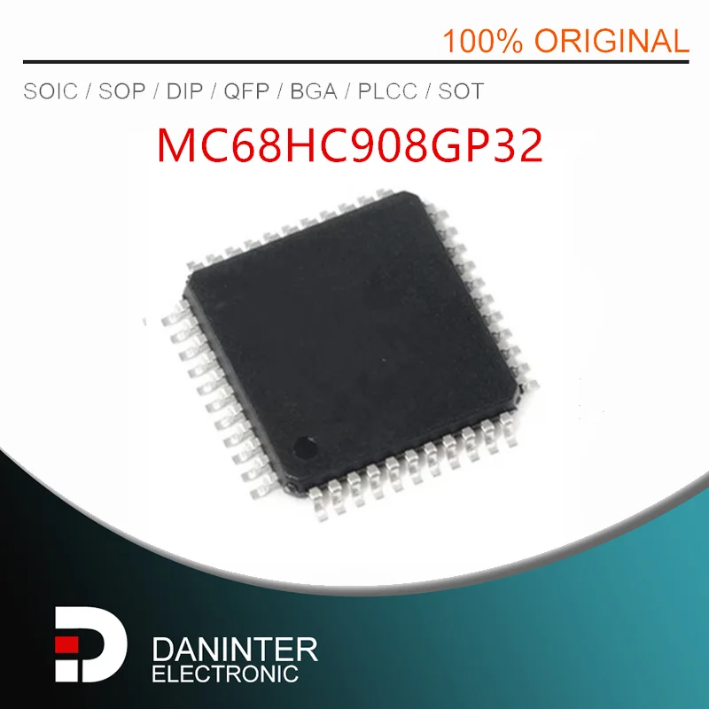 Nuevo 1 unids/lote MC68HC908GP32 MC908GP32CFBE MC908GP32 MC68HC908GP32CFB QFP-44