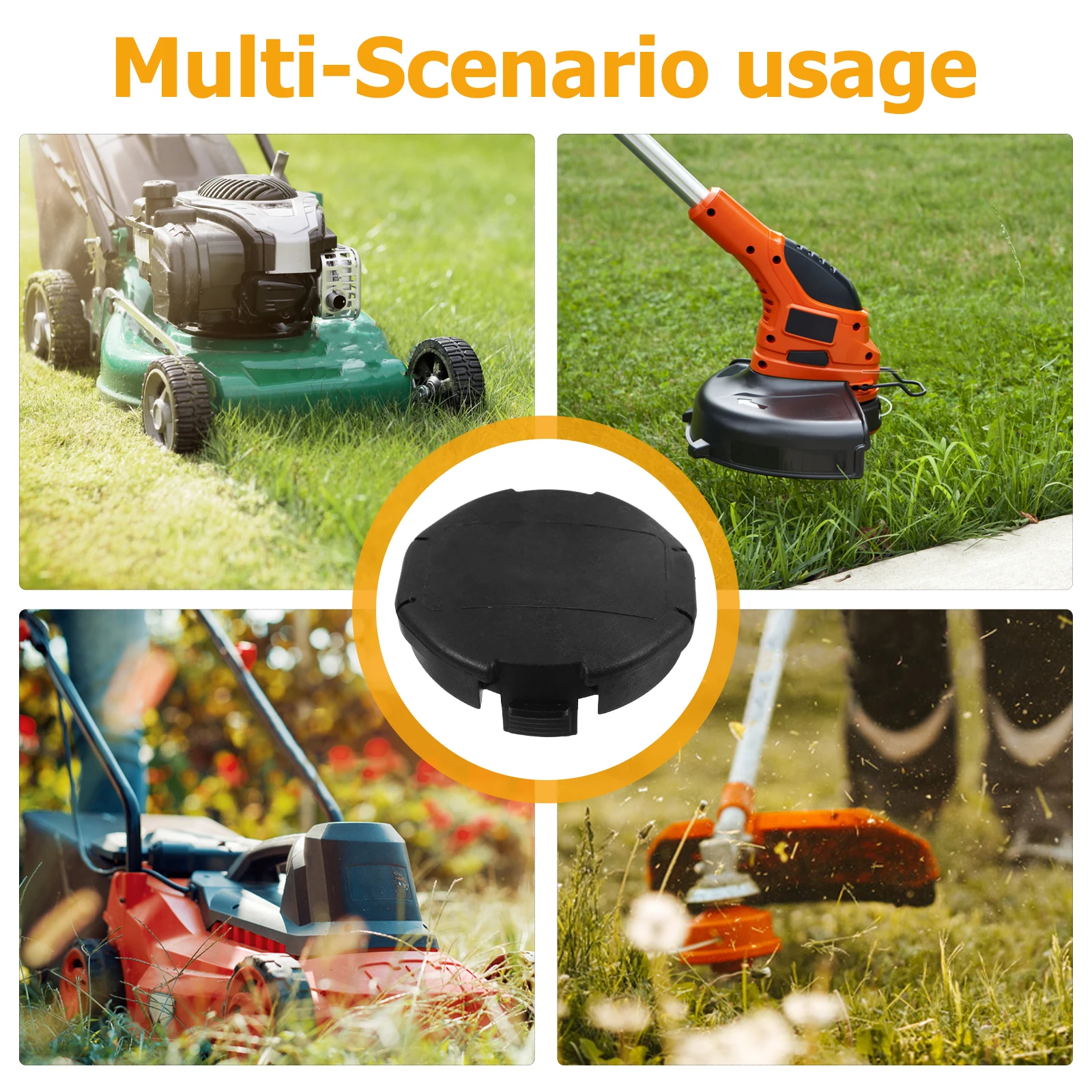 2Pcs Trimmer Head Cover Durable Installation Replacement Cap Safety Compatible 450 Lawn Mower Protective Shield