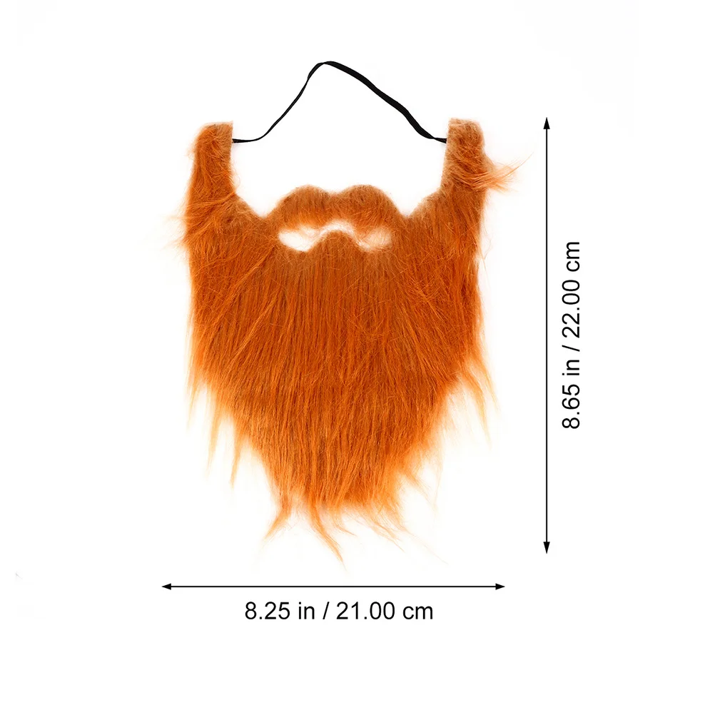 4 szt. Sztuczne brody na imprezę, łatwe w użyciu, lekkie, wygodne, bezpieczne dla skóry, sztuczne wąsy na Halloween, Boże Narodzenie i inne przyjęcia.