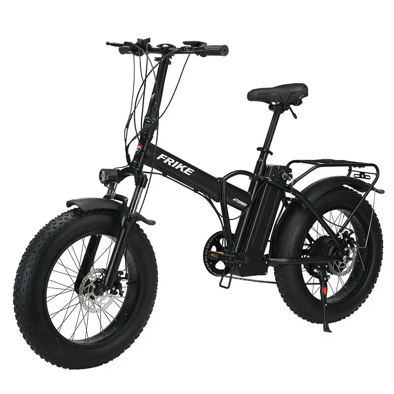 

Hybrid folding, three-speed variable-speed electric bicycle