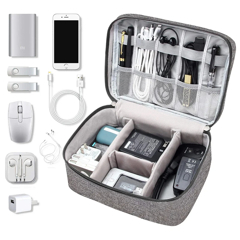 Travel Cable Bag Portable Digital Storage Pouch Charger Data Cable USB Bag Organizer Waterproof Electronic Accessory Storage Bag