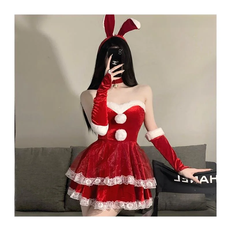 زي تنكري مثير للنساء بتصميم فتاة القطة أو الفأر أو الغزال، مقاس كبير، مناسب لحفلات رأس السنة الجديدة وعيد الميلاد والهالوين