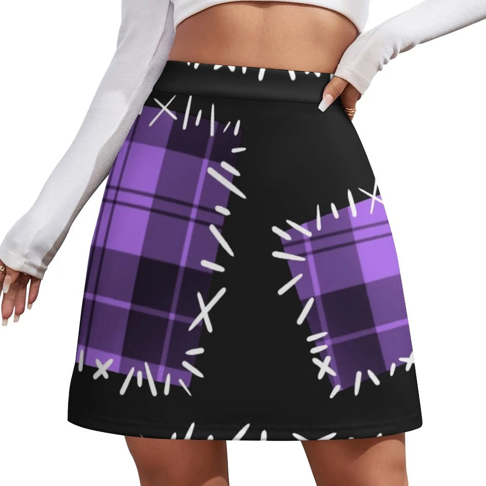 

Virgil's Hoodie Patches Mini Skirt girls skirt Female clothing new in dresses