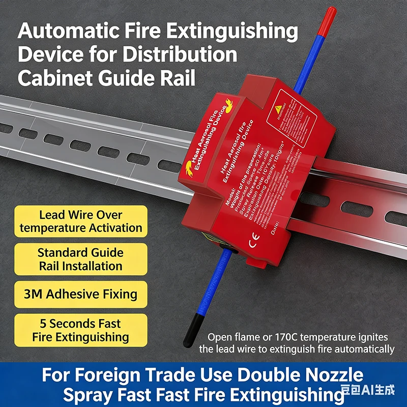 

Automatic Fire Extinguishing Stick, Hot Aerosol, Rail Type, For Distribution Box, New Energy Vehicle, Energy Storage, Household