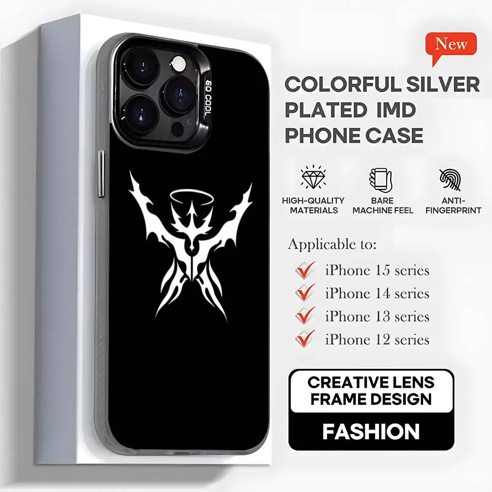 Arknights logo Phone Case For iPhone17,16,15,14,13,12,11,Mini,Pro,MAX,plus,Black Matte Shockproof Cover