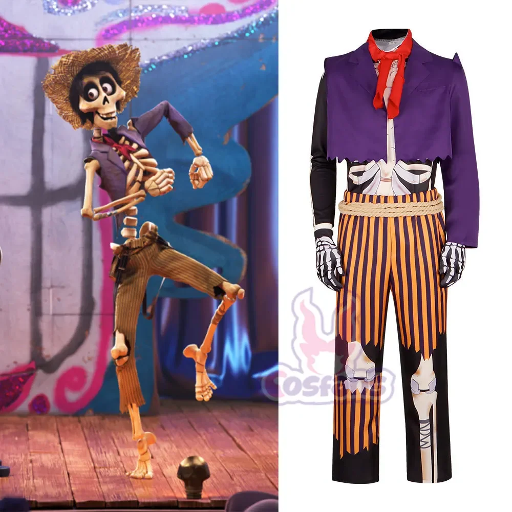 Anime Hector Rivera Cosplay Costume Great-grandfather Outfit Man Halloween Cosplay Coco Cosplay Suit Clothing Great-grandfather