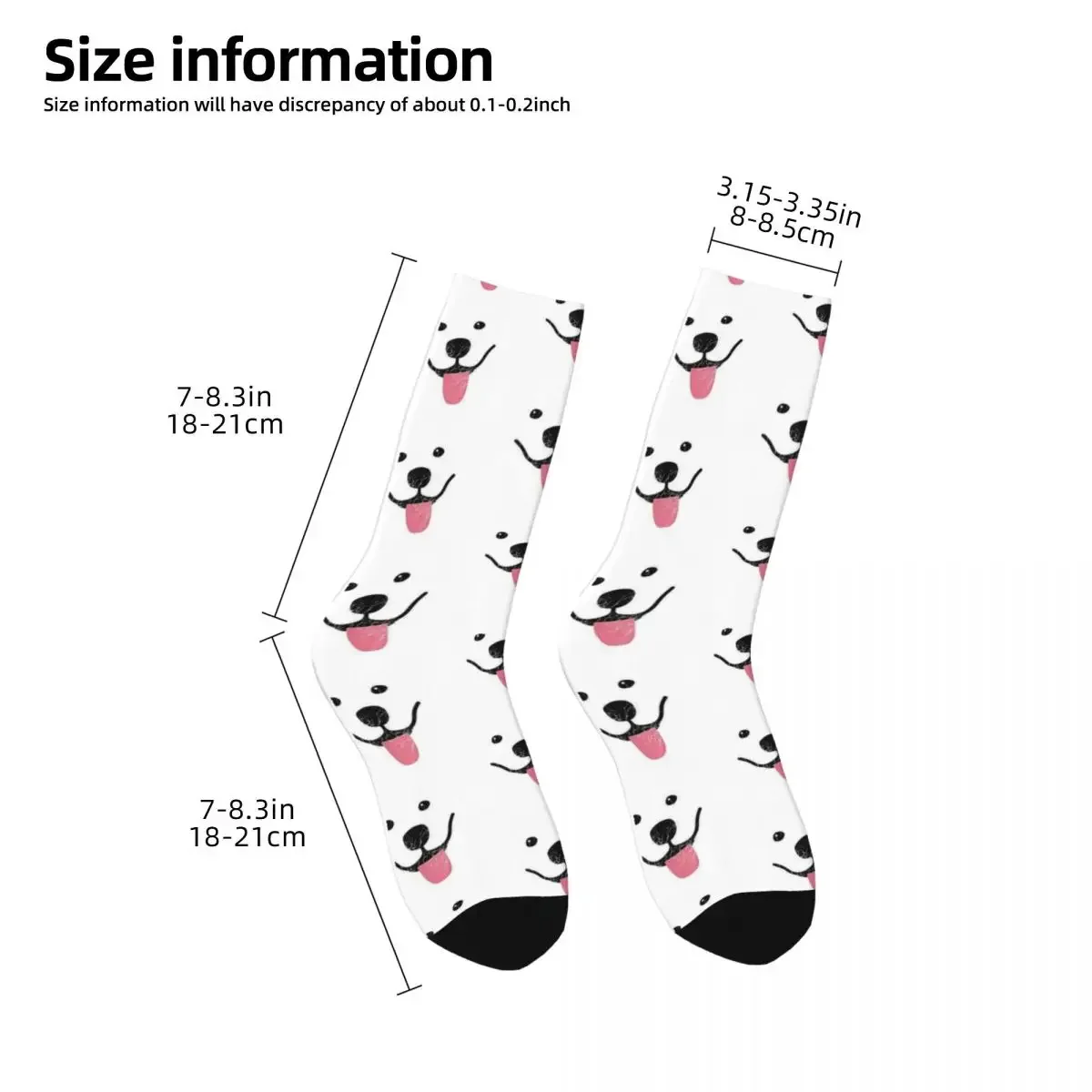 Funny Samoyed Socks Harajuku High Quality Stockings All Season Long Socks Accessories for Man's Woman's Gifts