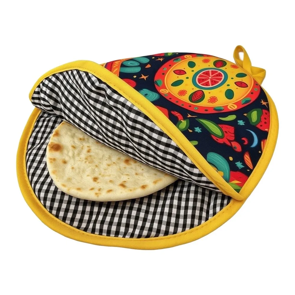 3Pcs Microwave Tortilla Warmer Bag Insulated Tortilla Holder Reusable Corn Tortilla Heating Pouch Heat Retaining Bag For Kitchen