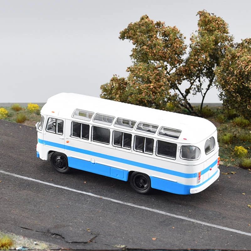 1:43 Alloy Small Bus Model MDSB007 Russian Suburban Service Bus PAZ-672M Model Toy Gift