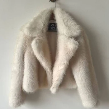 Women’s Cropped Faux Fox Fur Coat 3 2024 Luxury Brand Autumn Winter Fur Coat Women Short Lazy Wind Fox Fur Jacket Cropped Fluffy Casaco De Pele Feminino 3