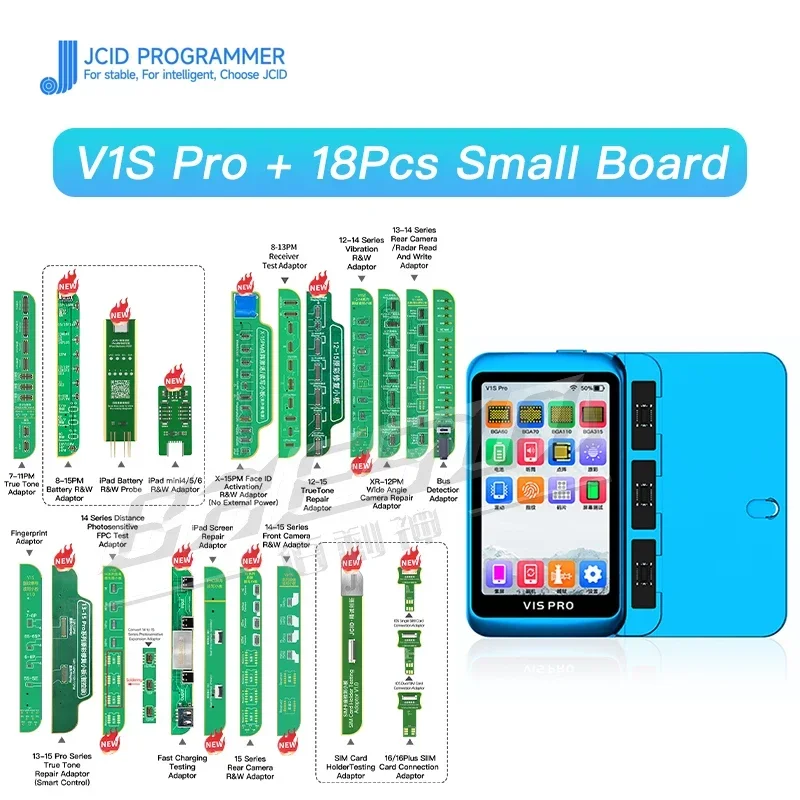 JC V1S PRO Programmer BGA315 BGA110 BGA70 for iphone X-15PM iPad DFU Purple Screen No Disassembly Unbinding WiFi Read Write SN