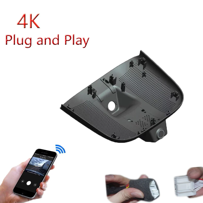 4K Plug And Play For AION AION RT UT 2025 2026 Car Wifi DVR Video Recorder Parking Camera Dash Cam FHD 2160P