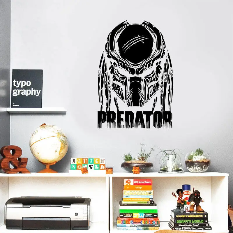 Movie Theme Wall Stickers Predator Wall Stickers Hero Movie Vinyl Stickers Home Art Decoration Children\'s Room Decoration Mural