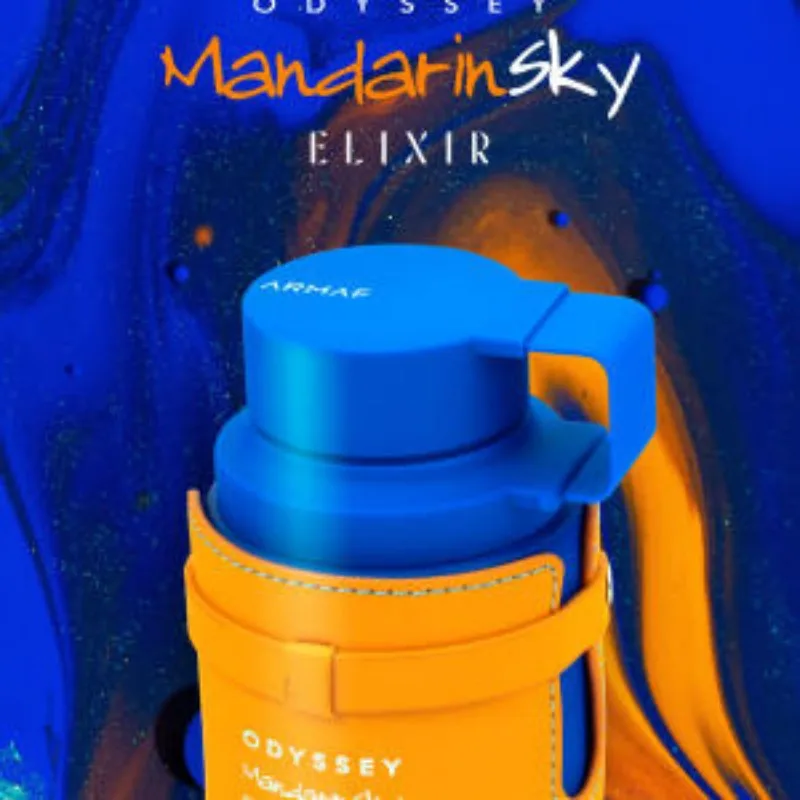 Armaf Odyssey Mandarin Sky Elixir Eau de Parfum Spray 100ml Perfumes árabes originales Perfume de madera oriental duradero Colonia para hombres