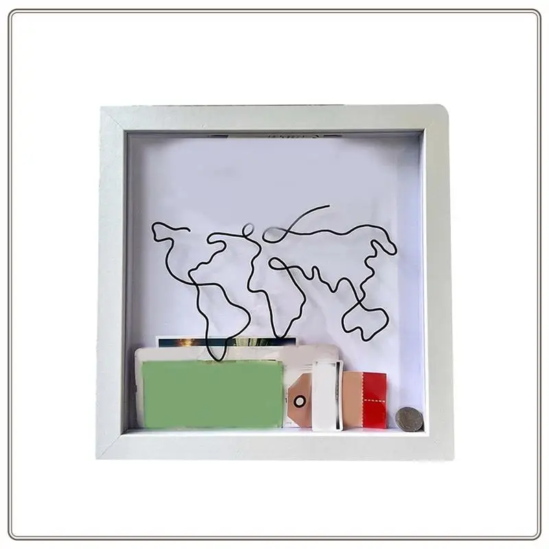 صندوق أرشيف موثوق به للمغامرات، صندوق تجميع السفر، صندوق سفر للذكريات، إطار صندوق الذاكرة مع فتحة في الأعلى، فيلم سفر، أ