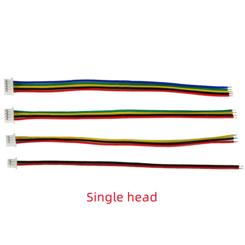 5Pcs JST 1.25mm Pitch Wire Cable (10/15/20cm) - 2-10 Pin Female Plug, Single/Double Head Connector Electronic Cable