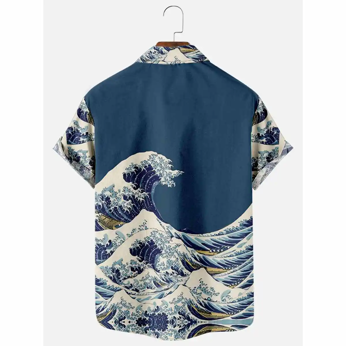 

Ukiyoe Print ort Sve irt Men's Japanese Sle Floral Pattern Cotton Blend Youth Faion Summer irt Flat Iron Treaent