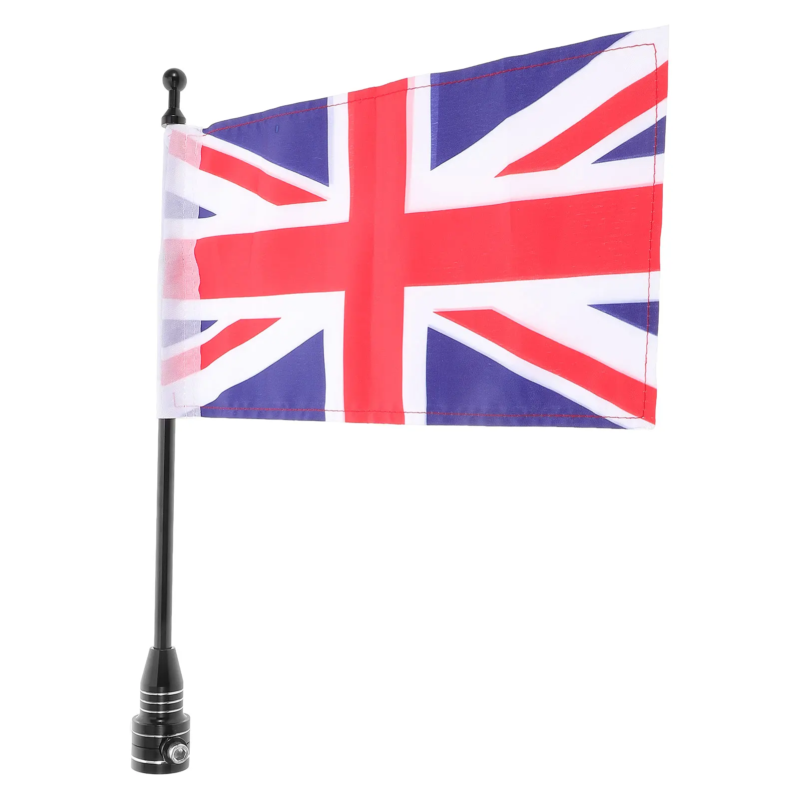 

British Flag Car Flagpole Sturdy Metal Cloth Long Lasting Fade Resistant Uk Flag Multi Use Bracket Car Flags Pole Mount