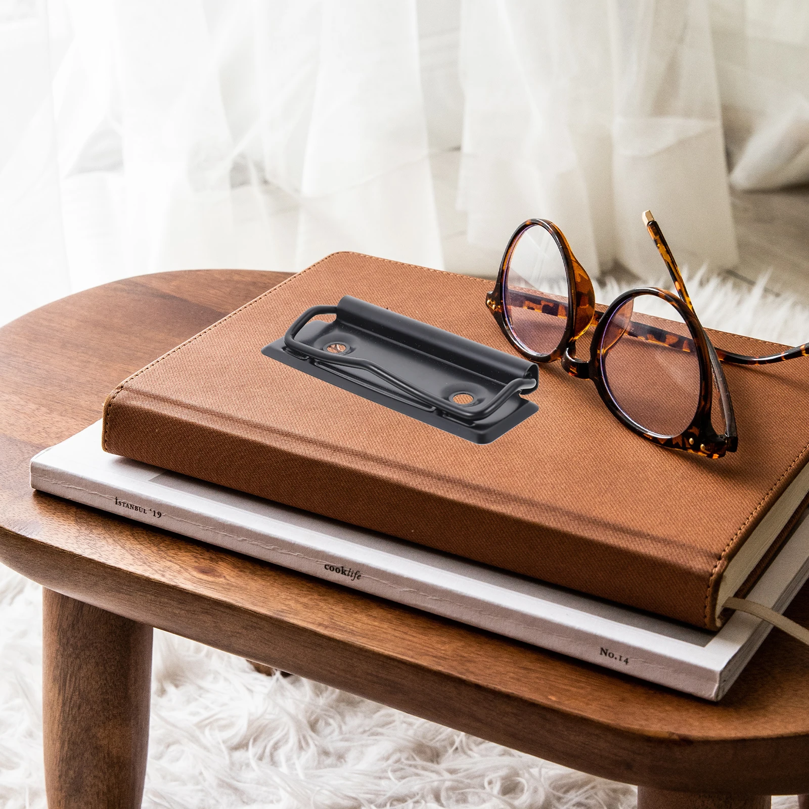 

15 Pcs Clip for Clipboard Iron Paper Clips Metal Stationary Black Multifunctional Clipboards Hardware