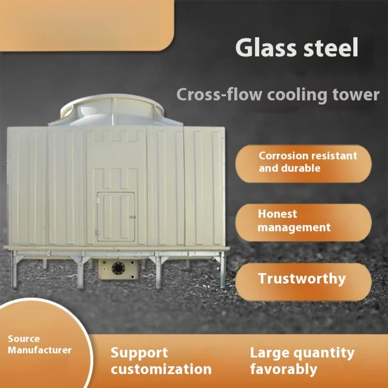 Room temperature square cross flow closed type 10-1000T cooling tower Square counter current enclosed cooling tower