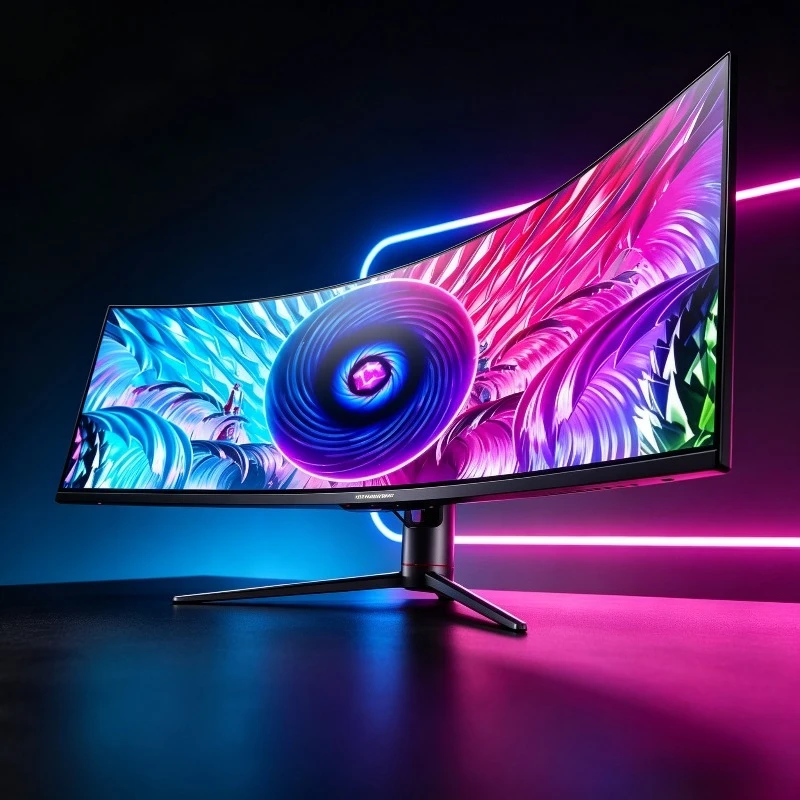 49 Zoll Curved Monitor 120HZ Computerbildschirm LCD-Monitor 5K