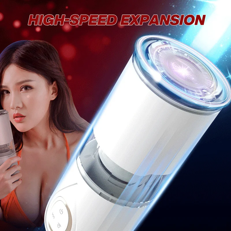 Rotating Telescopic Automatic Male Masturbators Real Pussy Adult Masturbation Sex Toys For Men Blowjob Machine Sucking Penis Cup