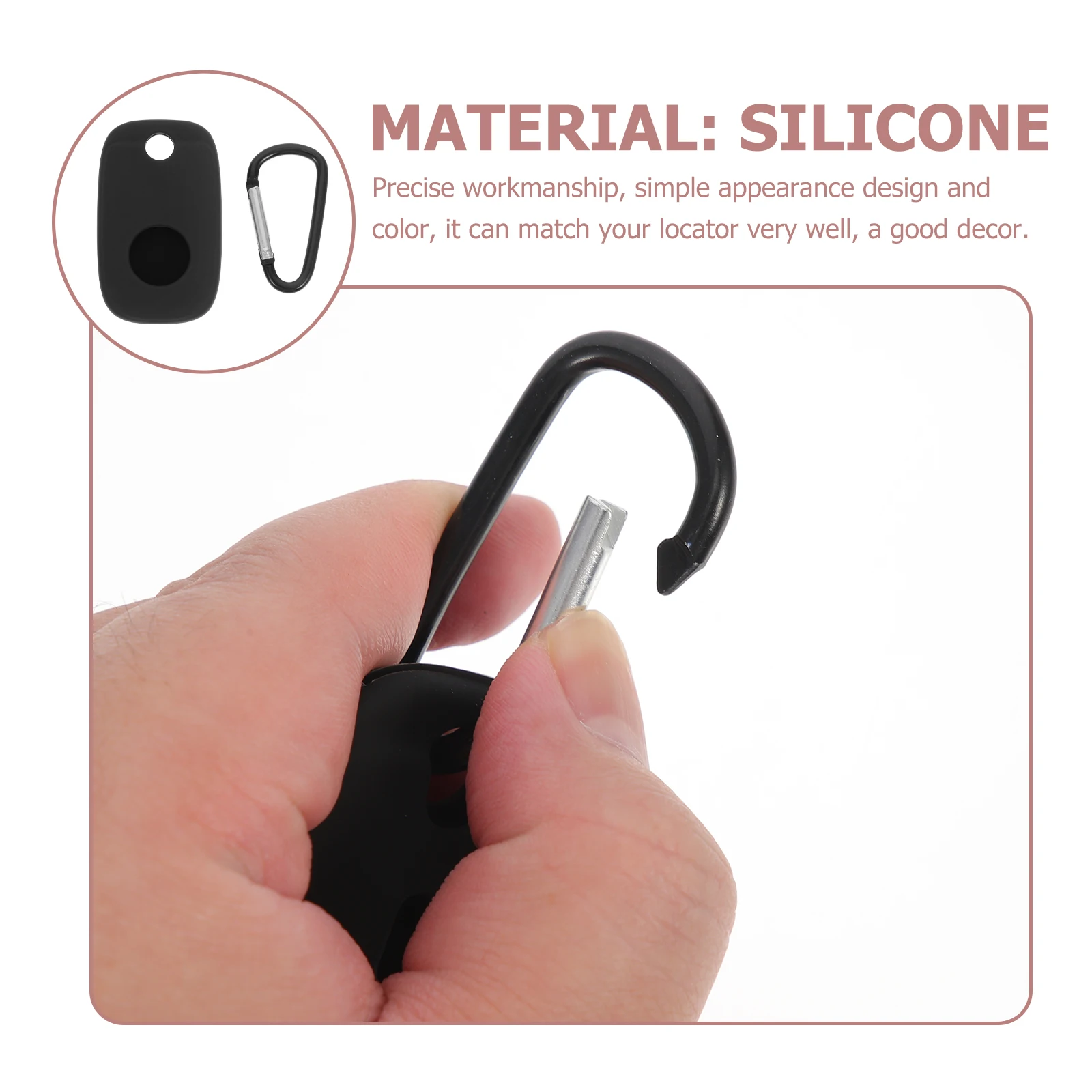 

2Pcs Tracker Silicone Case for Small Tile Mate Air Tag Keychains Durable Cover Accessories