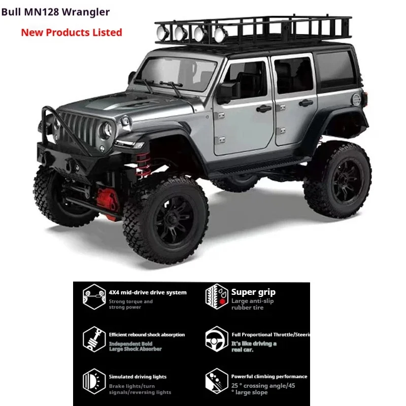 Four-wheel drive CAR full-scale herdsman rc Mangniu 1:12 model car remote control climbing car off-road vehicle MN128