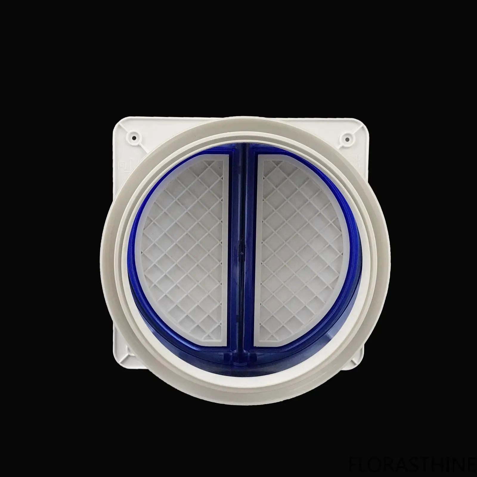 Backdraft Damper for Range Hood with Flange Duct Draft Stopper Shutter Wall Flue Check Valve Air Duct Check Valve for Kitchen