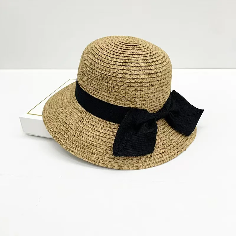 Neuer Sommer Eltern-Kind Bucket Hat Sonnenhut Damen Blumenkranz Mädchen Outdoor Strand Reise Sonnenschutz Strohhut Damenhut – Detail 5