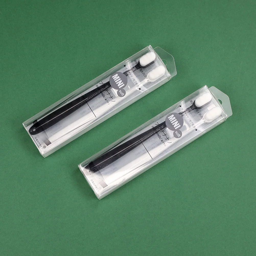 

2Pcs Couple Toothbrush Ultra Soft Bristles Lightweight Durable Long Handle Tooth Cleaning Tool Suitable for Pregnant Moms Daily