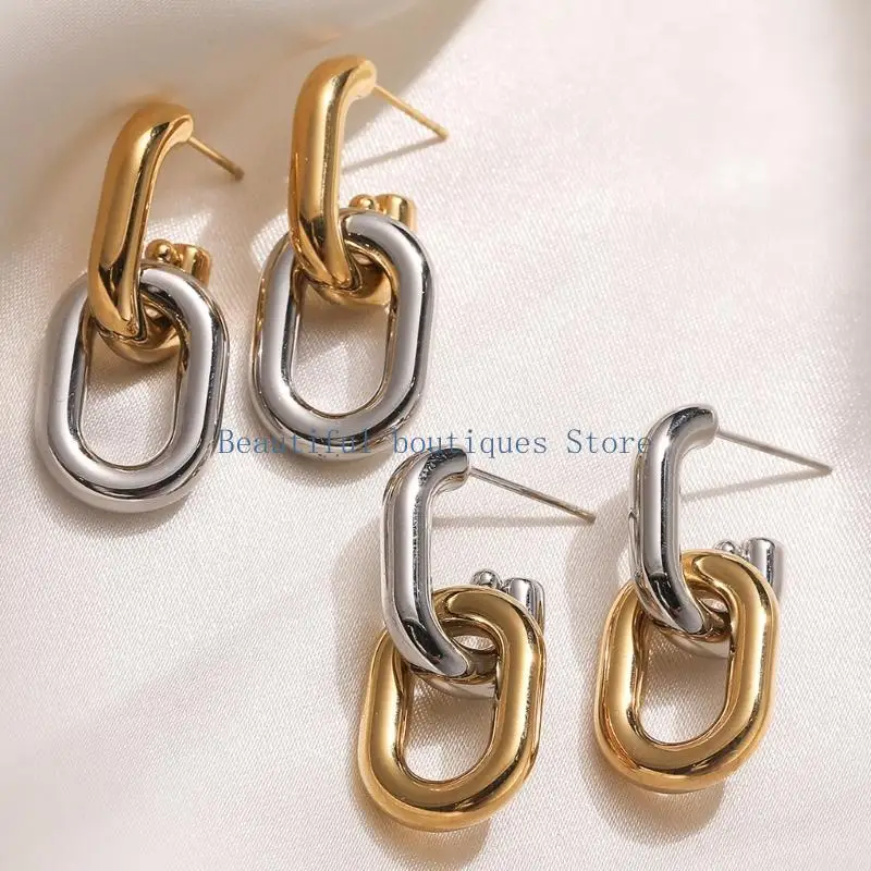 U4LF Studs Earrings Easy Maintenance Everyday Wear Fashionable Women Accessory