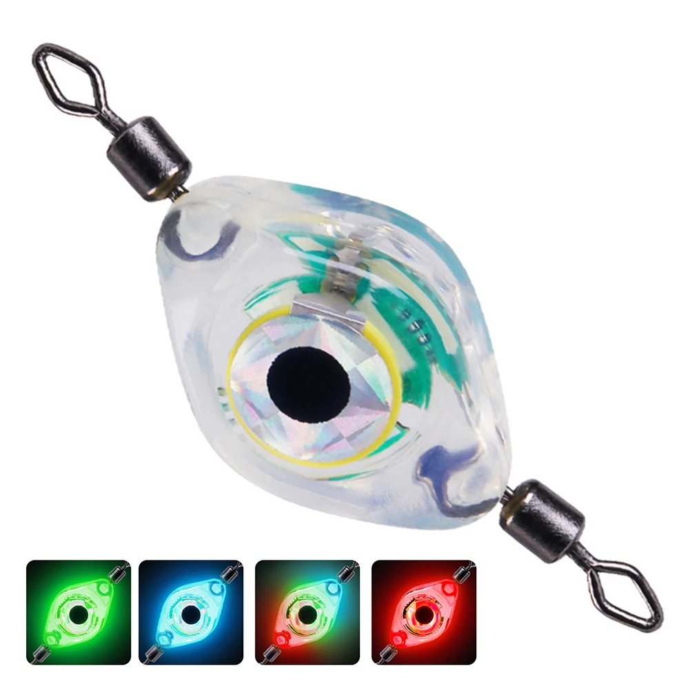 Señuelo de pesca de piezas, luz LED subacuática, lámpara ligera para atraer peces, herramientas de pesca antipresión impermeables, 1 unidad