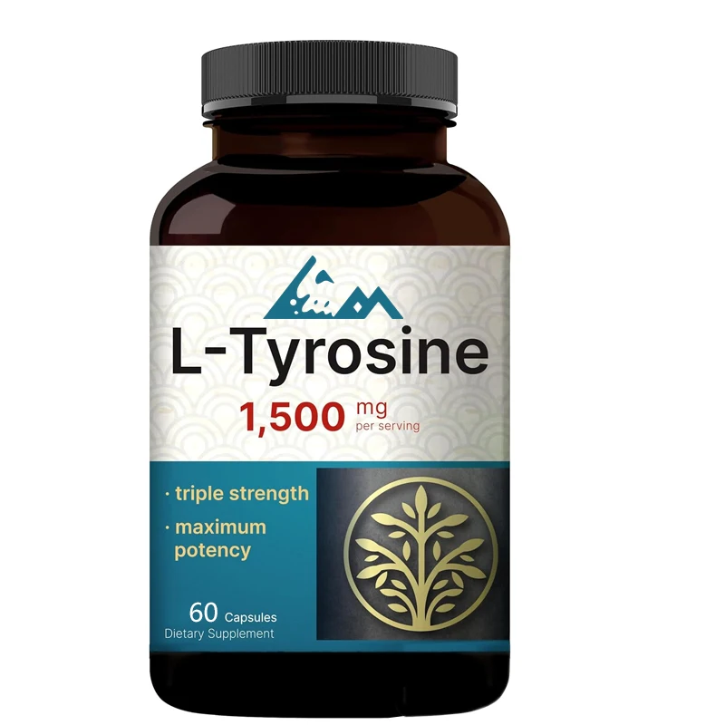 L-tyrosine supplements | Support memory, cognitive health, and psychological alertness - Non genetically modified