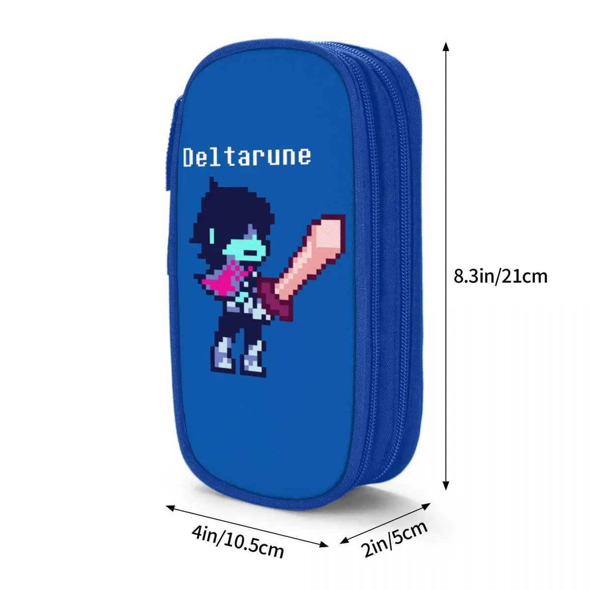Delta Rune Kris Deltarune Pencil Case Fun Pen Holder Bags Student Large Storage School Supplies Zipper Pencilcases
