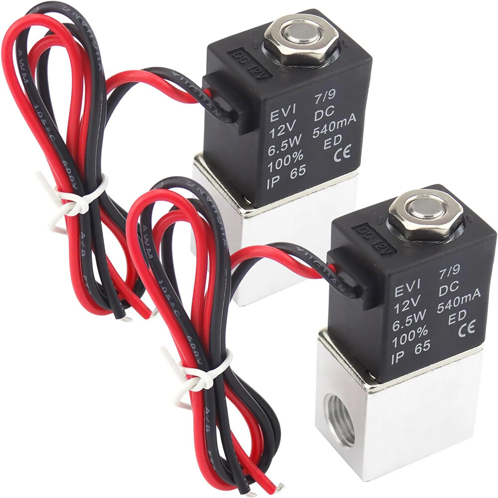 2Pcs 12V DC 1/4