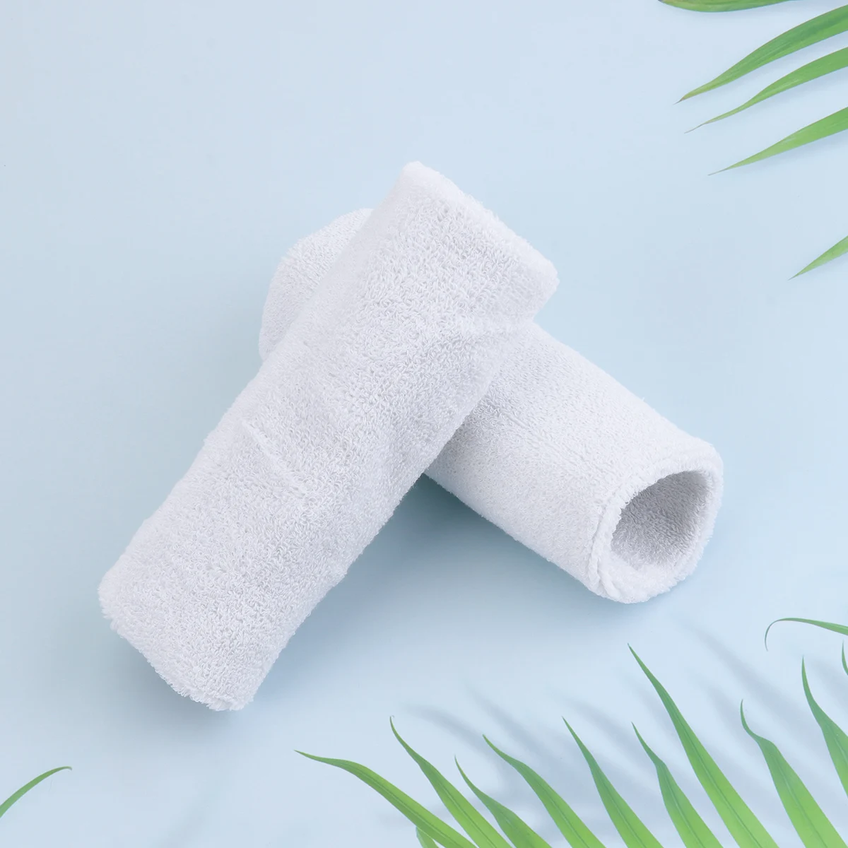 

12 Pcs Wrist Guard Sports Protective Fitness White Polyester Fitness Wristb Cotton Durable Elastic Gym Jogging Yoga