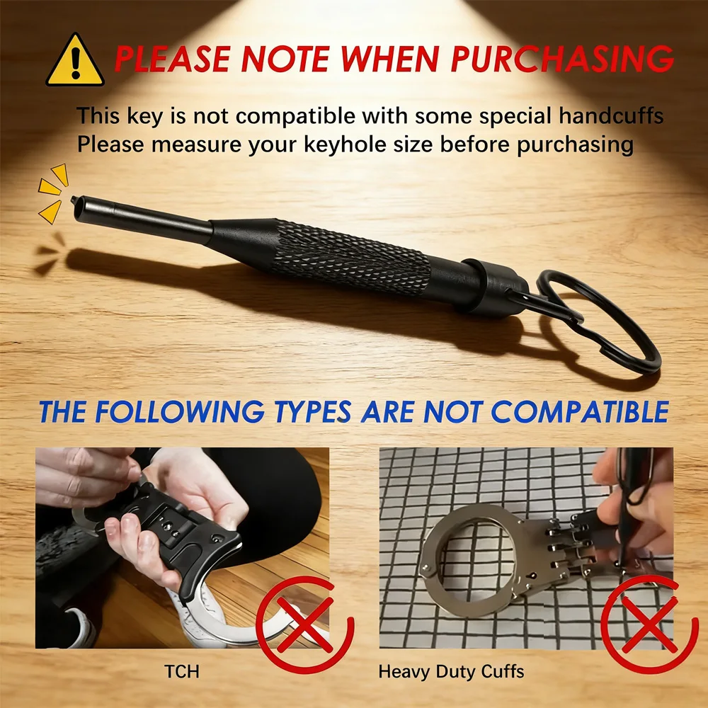 Rotating Release Tool, High Carbon Steel & Aluminum Alloy, With Key Ring, Fit Standard Restraint Devices