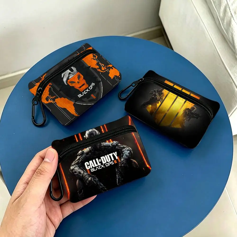 Call Of D-DutyS Gaming Daily Carry Oxford Fabric Small Coin Purse Multi-use Storage Pouch For Keys Cards Coins