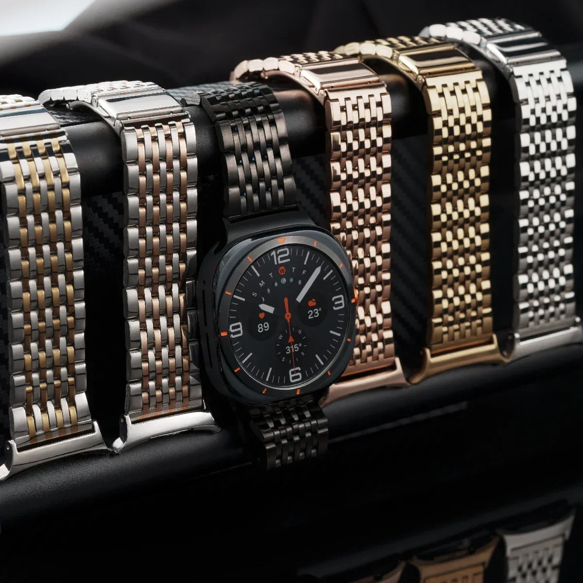 Luxury Metal link Bracelet for samsung galaxy watch Ultra 47mm band Stainless steel strap galaxy watch ultra47mm strap women man