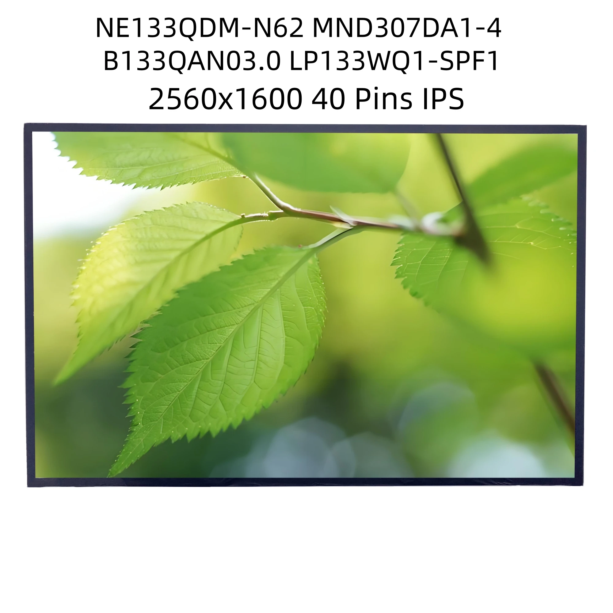 NE133QDM-N62 FIT MND307DA1-4 B133QAN03.0 LP133WQ1-SPF1 FOR Lenovo ThinkPad X13 Gen 2 13.3INCH 2.5K 2560X1600 Original NEW