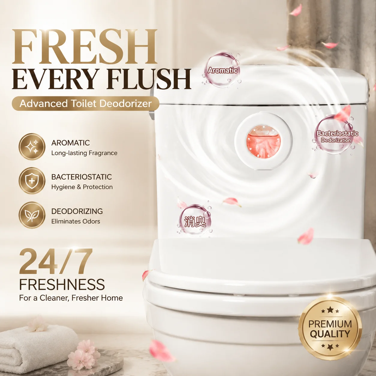 Toilet, Bathroom, Fresh Air, Aromatherapy, Car Aromatherapy Toilet, Odor Removal, Elimination, Aromatherapy