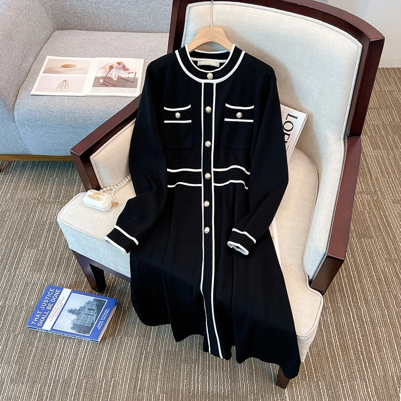 Plus size malha midi dr thi camada de base quente dr para plus size feminino temporada de inverno cintura alta a linha dr coreano sle