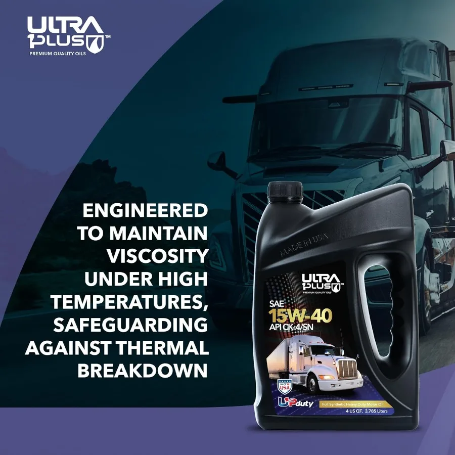 SAE 15W40 زيت محرك الديزل الاصطناعي الكامل للشاحنات عالية الأداء والمركبات التجارية والحماية المتقدمة Aga