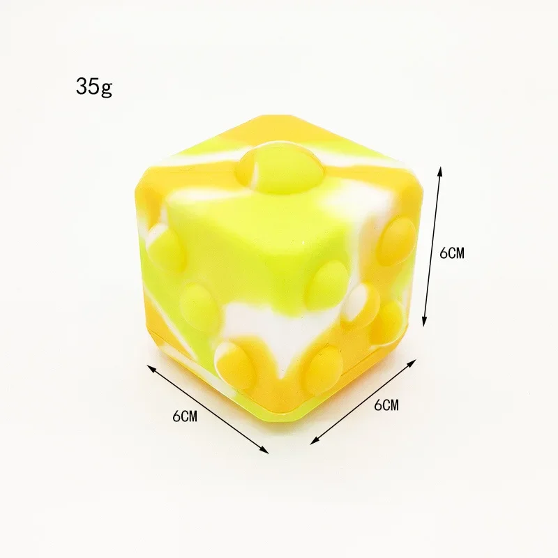 3D Decompression Dice Pop Fidget Toys Its Squishy Puzzle Push Bubble Simple Dimple Anti Stress Squeeze Toys for Kids