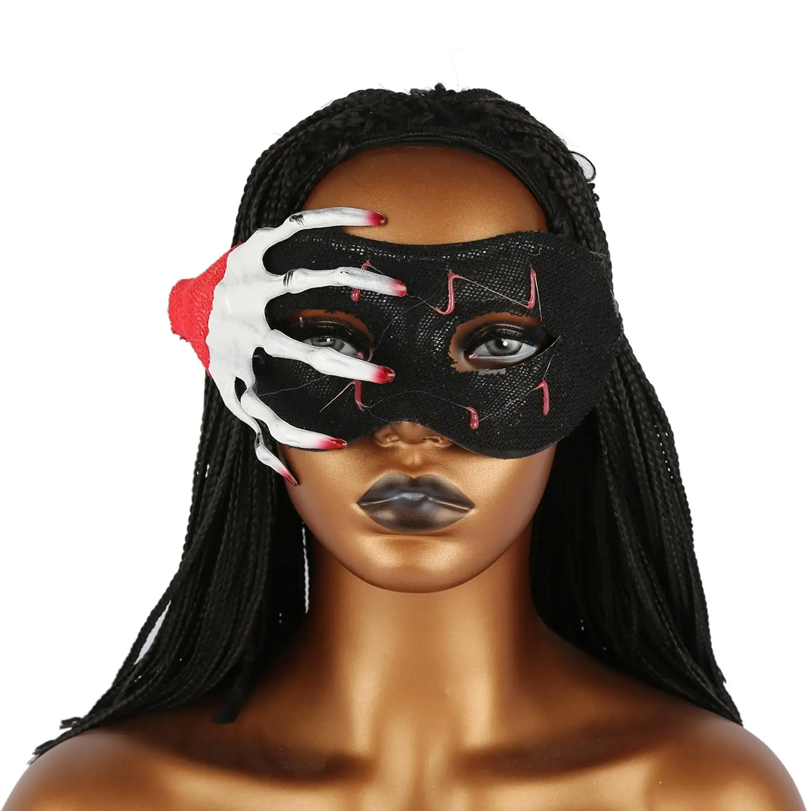 

Skeleton Hand Masquerade Mask Novelty Comfortable to Wear Props Half Face Mask