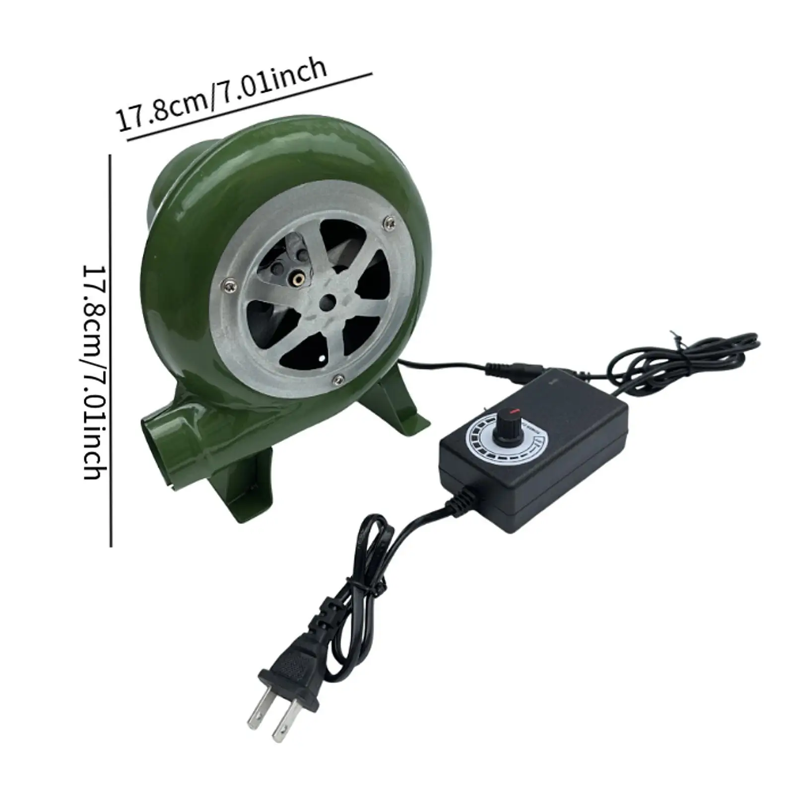 Furnace Blower Fan US 110V Mini Air Blower for Blacksmith Forge Lightweight