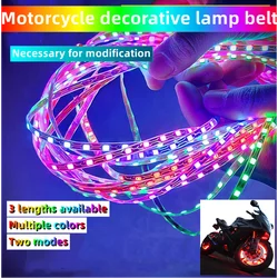 53.15in motocykl wielokolorowa lampa błyskowa skuter dekoracyjna lampa montaż led lampa z płynącą wodą wodoodporna lampa strip